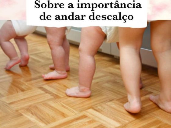 A importancia de andar descalço